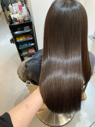 ロング ✨色持ちの良い艶 カラー✨蟹江真世のヘアスタイル