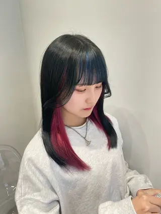 ロング カラー 無料ショートモデル 募集中❗️秋山ひらいのヘアスタイル