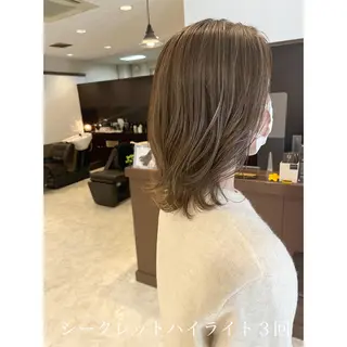 ミディアム カラー 坂井田 浩樹のヘアスタイル