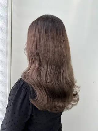 ロング カラー 韓国🇰🇷レイヤー 映える顔周り🩷のヘアスタイル