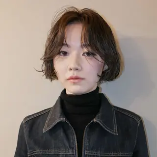 ショート カラー パーマ 🌿ボブ パーマ高橋啓太🌿のヘアスタイル