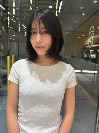 ミディアム ヘアアレンジ 🦋sana🦋 似合わせカット✁のヘアスタイル