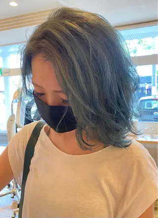 ミディアム 杉田 健太のヘアスタイル