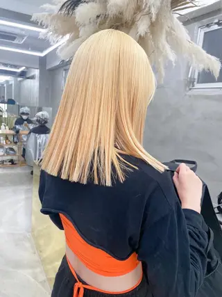 セミロング カラー レイヤーカット 🪩yurikaのヘアスタイル