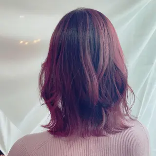 ミディアム カラー 髪質改善💓艶髪💓 暖色💗加藤あゆみのヘアスタイル