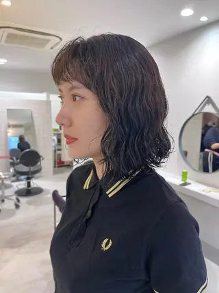 ミディアム パーマ トレンドヘア◎ 店長 清原佑太のヘアスタイル