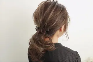 ロング カラー soins de MaLilyのヘアスタイル