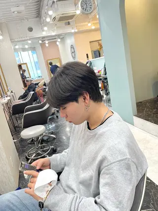 メンズ 亀川蓮 Agu hairのヘアスタイル