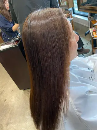 ロング パーマ 沖田 舞衣のヘアスタイル