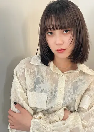 ミディアム Minato/メンズ 、レディースショートのヘアスタイル