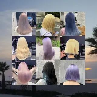 ロング カラー パーマ ヘアアレンジ メンズ キッズ ネイル マツエク・マツパ アイブロウ ハイトーンNo.1 👩🏼NaGiSaのヘアスタイル