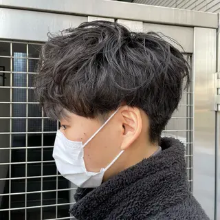 ショート パーマ メンズ 【メンズ縮毛矯正】 田中秀斗のヘアスタイル