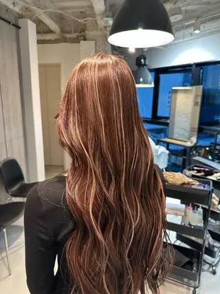 ロング カラー ヘアアレンジ 久米 治仁のヘアスタイル