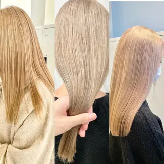 ロング カラー 🔷ダブルカラーハイ トーン🔷櫻井走のヘアスタイル