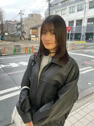 ミディアム マツダ レンのヘアスタイル
