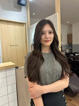 ロング カラー ヘアアレンジ REONA🪽✨薬院 レイヤーカット🫧のヘアスタイル
