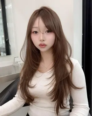 カラー *大人っぽ🏹韓国 トレンド💍銀座のヘアスタイル