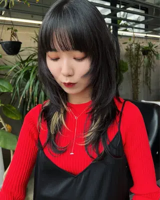 ロング ハッシュカット カシマハヤトのヘアスタイル