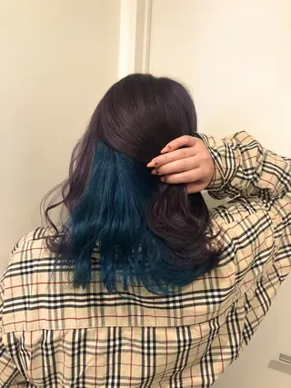 セミロング カラー 🧡艶髪ちゅるん髪 🫧🧡YUKI❄️のヘアスタイル