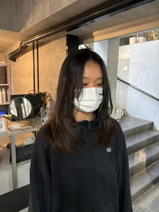 セミロング Riho 🥣🤍のヘアスタイル