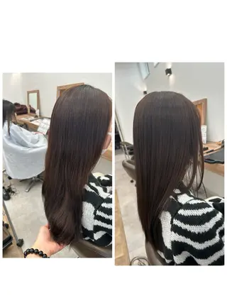 ロング カラー やまこし 美裕樹のヘアスタイル