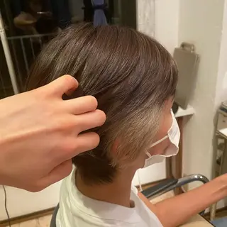 ショート カラー ヘアアレンジ 💖原宿APREA 💖yuka💖のヘアスタイル