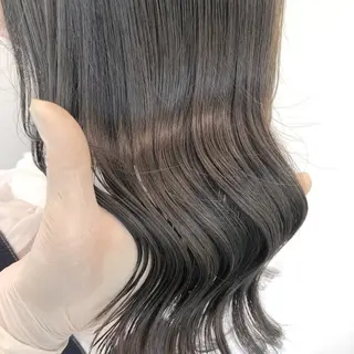 ロング カラー ヘアアレンジ 韓国艶カラー🇰🇷 DISCO💙のヘアスタイル