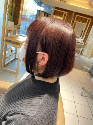 ミディアム カラー レイヤーカット 特化型シオンのヘアスタイル