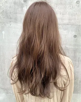 セミロング カラー パーマ 🇺🇸✂️🍟 こんあゆみのヘアスタイル