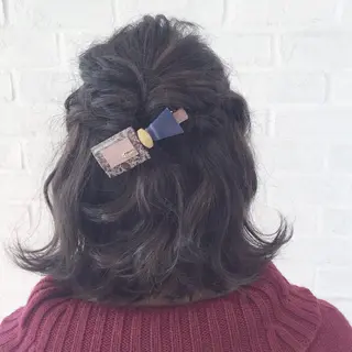 ミディアム ヘアアレンジ 井上 美奈子のヘアスタイル