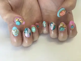 ネイル 💎🐰 saki. m 🐰💎のネイルデザイン