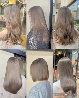 ロング カラー 似合わせベージュ 🍯ayumi🍯のヘアスタイル