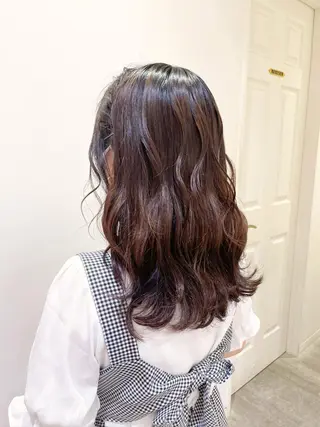 セミロング ヘアアレンジ シールエクステ横浜 🐏☁️miminaのヘアスタイル