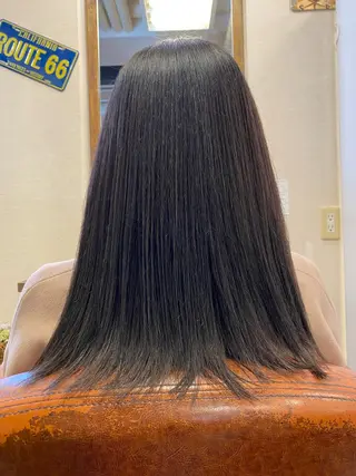 セミロング カラー liL  hair サトウリョウタのヘアスタイル