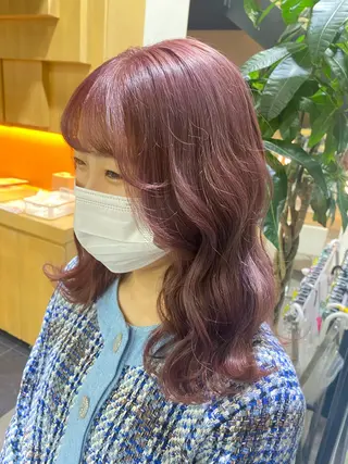 セミロング カラー ヘアアレンジ TSUNA 🌙 Lim 五反田のマツエク・マツパデザイン