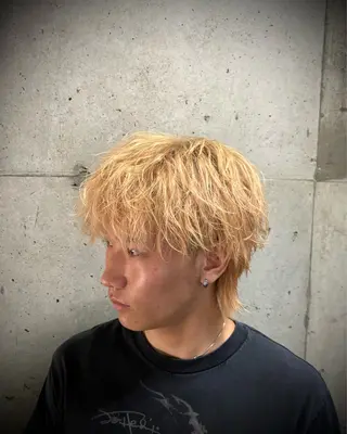 カラー メンズ 永井 皓大のヘアスタイル