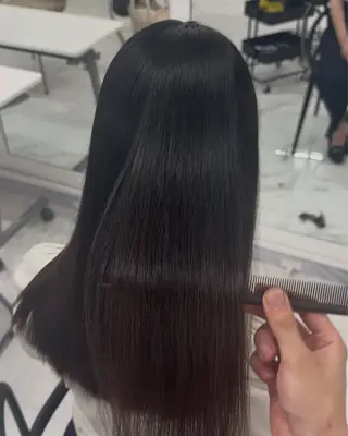 ロング りきと🦋河原町 縮毛矯正/艶カラーのヘアスタイル