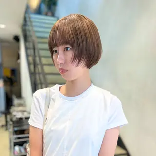 ショート カラー メンズパーマ/フェ ザーパーマ/古川晴輝のヘアスタイル