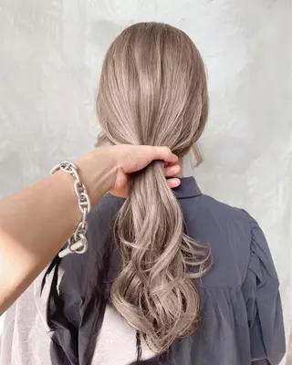 ミディアム カラー 韓国ヘア 店長NEGIのヘアスタイル