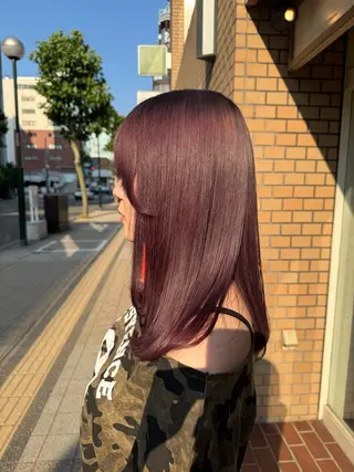 セミロング カラー 阿部  ことみ /パーマモデルのヘアスタイル