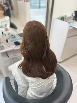 ロング カラー Sae/透け感カラー /盛れる顔周りのヘアスタイル