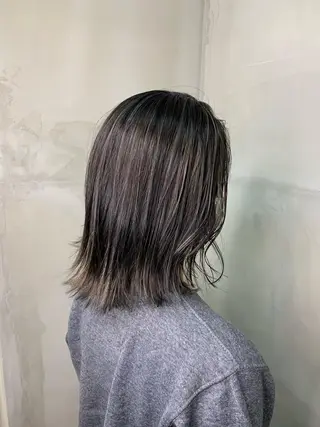 ミディアム カラー レイヤーカット/ 艶カラー/RYOMAのヘアスタイル
