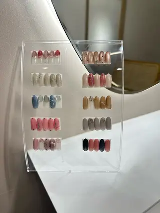 ネイル NON🎀韓国 シンプルワンホン🎀のネイルデザイン