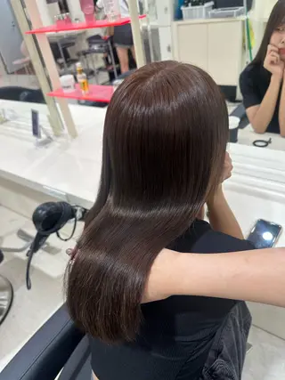 ロング カラー ヘアアレンジ 🎀 yuuka🎀のヘアスタイル