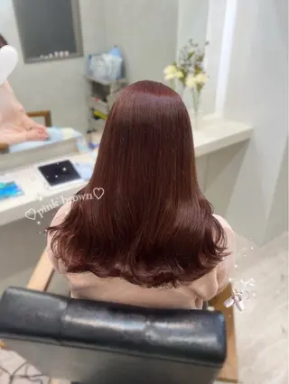 セミロング カラー 菅村 緋莉🎀ガーリーヘアのヘアスタイル