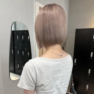 カラー ミディアム ♡韓国ヘア♡ ブリーチ✨ハイトーンのヘアスタイル