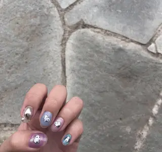 ネイル パラあり！フィルイン 美フォルムのネイルデザイン