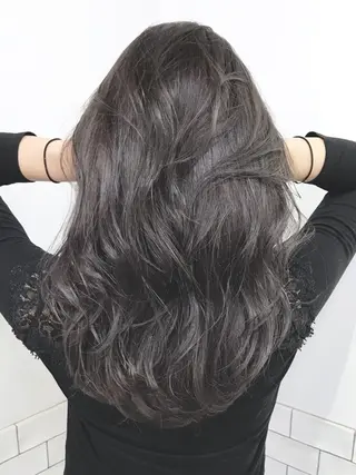 セミロング カラー パーマ ヘアアレンジ ITbyALBUM 中野店のヘアスタイル