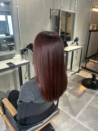 ミディアム カラー 透明感♥韓国ヘア HINAのヘアスタイル