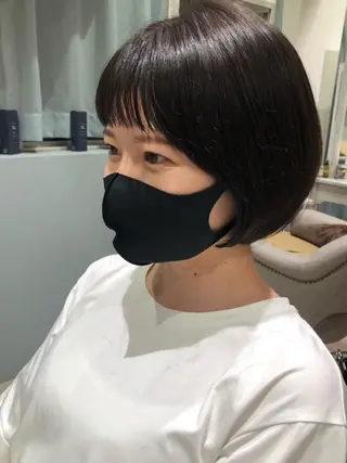 ショート ショート/ボブ パーマ/中原のヘアスタイル